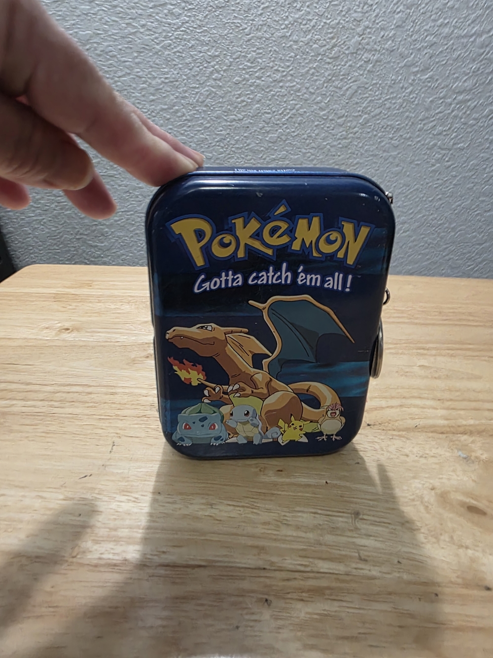 Accessory Network Pokémon TCG 1999 Charizard Tin Case 60ct Hinged Lid
